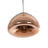 GLOBOSTAR® CRISTIN 999-0038 Μοντέρνο Κρεμαστό Φωτιστικό Οροφής με Ντουί 1 x G4 AC 220-240V IP20 - Χάλκινο - Μ18 x Π18 x Υ13cm