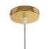 GLOBOSTAR® CRISTIN 999-0039 Μοντέρνο Κρεμαστό Φωτιστικό Οροφής με Ντουί 1 x E27 AC 220-240V IP20 - Χρυσό - Μ18 x Π18 x Υ13cm