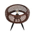GloboStar® ZORION 999-0040 Vintage Επιτραπέζιο Φωτιστικό Πορτατίφ Μονόφωτο 1 x E27 IP20 Καφέ Ξύλο με Μαύρο Μέταλλο - Μ40 x Π40 x Υ43.5cm - ledmania.gr
