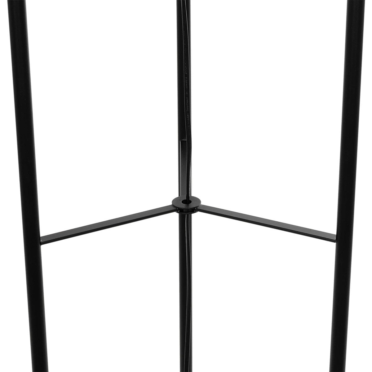 GloboStar® CURACAO 999-0041 Μοντέρνο Επιδαπέδιο Φωτιστικό Μονόφωτο 1 x E27 IP20 Μαύρο Μέταλλο με Καφέ Ξύλο - Μ30 x Π30 x Υ165cm - ledmania.gr