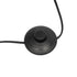 GloboStar® CURACAO 999-0041 Μοντέρνο Επιδαπέδιο Φωτιστικό Μονόφωτο 1 x E27 IP20 Μαύρο Μέταλλο με Καφέ Ξύλο - Μ30 x Π30 x Υ165cm - ledmania.gr