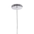 GLOBOSTAR® LAMP 999-0056 Μοντέρνο Κρεμαστό Φωτιστικό Οροφής με Ντουί 1 x E27 AC 220-240V IP20 - Διάφανο, Χρυσό & Ασημί - Μ15 x Π15 x Υ27cm