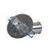 GloboStar® SARA 999-0059 Χωνευτό Φωτιστικό Οροφής Σποτ Μονόφωτο 1 x E27 IP20 Ασημί Μέταλλο - Μ8,5 x Π8,5 x Υ11cm