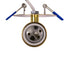 GloboStar® SARA 999-0060 Χωνευτό Φωτιστικό Οροφής Σποτ Μονόφωτο 1 x E27 IP20 Χρυσό Μέταλλο - Μ8,5 x Π8,5 x Υ11cm