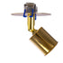 GloboStar® SARA 999-0060 Χωνευτό Φωτιστικό Οροφής Σποτ Μονόφωτο 1 x E27 IP20 Χρυσό Μέταλλο - Μ8,5 x Π8,5 x Υ11cm