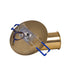 GloboStar® SARA 999-0060 Χωνευτό Φωτιστικό Οροφής Σποτ Μονόφωτο 1 x E27 IP20 Χρυσό Μέταλλο - Μ8,5 x Π8,5 x Υ11cm