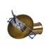GloboStar® SARA 999-0061 Χωνευτό Φωτιστικό Οροφής Σποτ Μονόφωτο 1 x E27 IP20 Χρυσό Μέταλλο - Μ8,5 x Π8,5 x Υ11cm