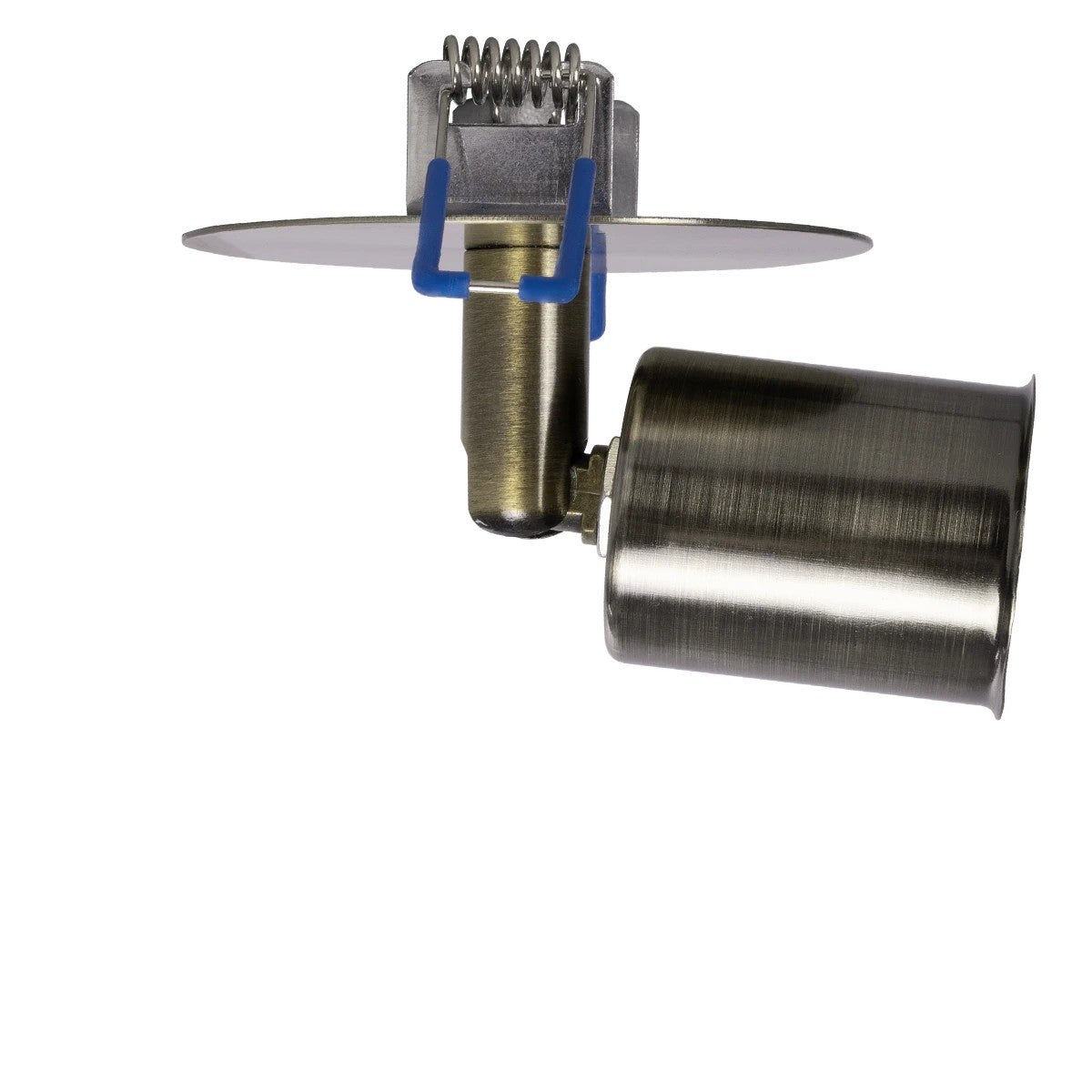 GloboStar® SARA 999-0062 Χωνευτό Φωτιστικό Οροφής Σποτ Μονόφωτο 1 x E27 IP20 Μπρούτζινο Μέταλλο - Μ8,5 x Π8,5 x Υ11cm