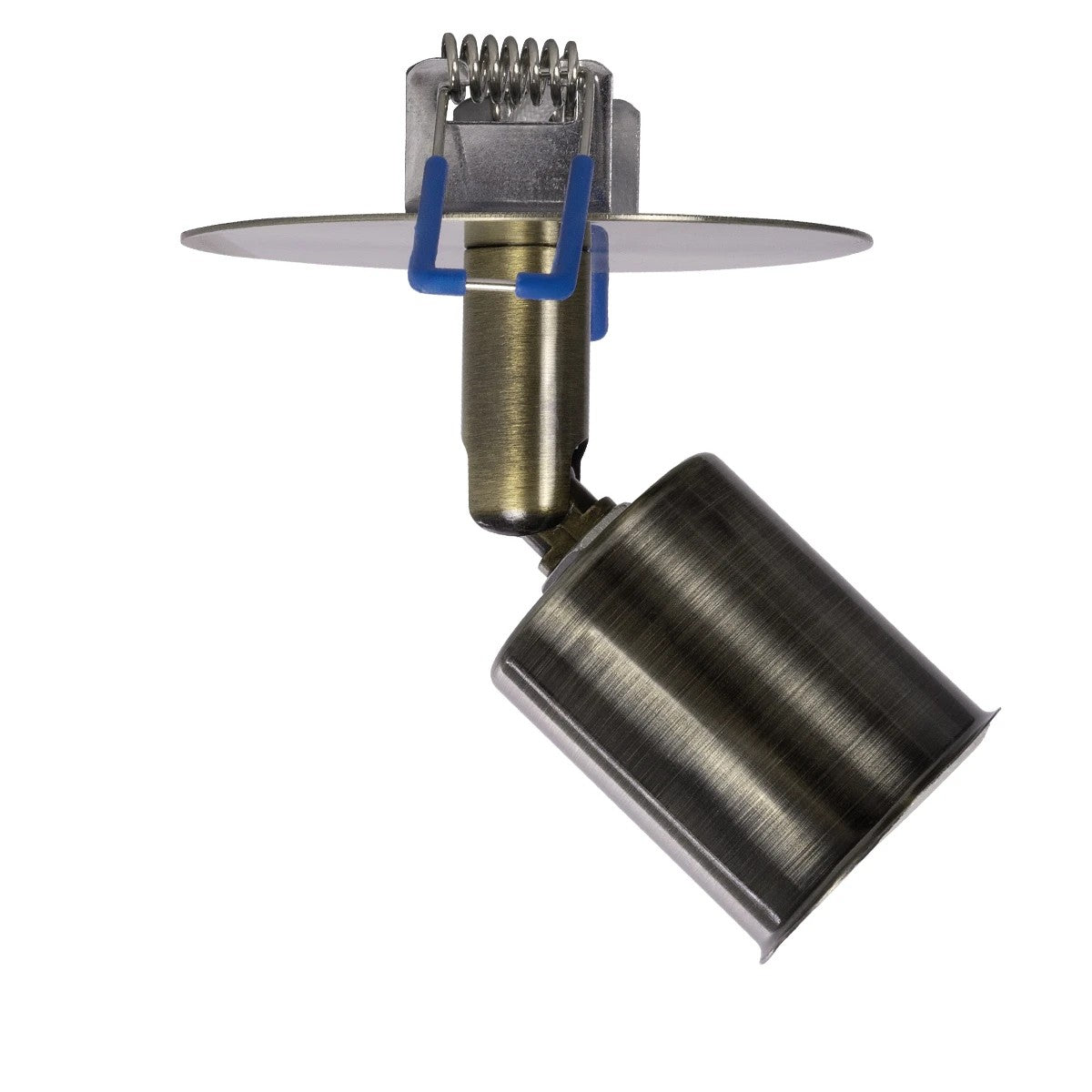 GloboStar® SARA 999-0062 Χωνευτό Φωτιστικό Οροφής Σποτ Μονόφωτο 1 x E27 IP20 Μπρούτζινο Μέταλλο - Μ8,5 x Π8,5 x Υ11cm - ledmania.gr