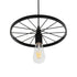 GLOBOSTAR® CASTOR 999-0228 Vintage Κρεμαστό Φωτιστικό Οροφής με Ντουί 1 x E27 AC 220-240V IP20 - Μαύρο - Μ30 x Π30 x Υ11cm