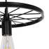 GLOBOSTAR® CASTOR 999-0228 Vintage Κρεμαστό Φωτιστικό Οροφής με Ντουί 1 x E27 AC 220-240V IP20 - Μαύρο - Μ30 x Π30 x Υ11cm