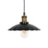 GLOBOSTAR® MARGI 999-0229 Vintage Κρεμαστό Φωτιστικό Οροφής με Ντουί 1 x E27 AC 220-240V IP20 - Μαύρο & Χρυσό - Μ26 x Π26 x Υ14cm