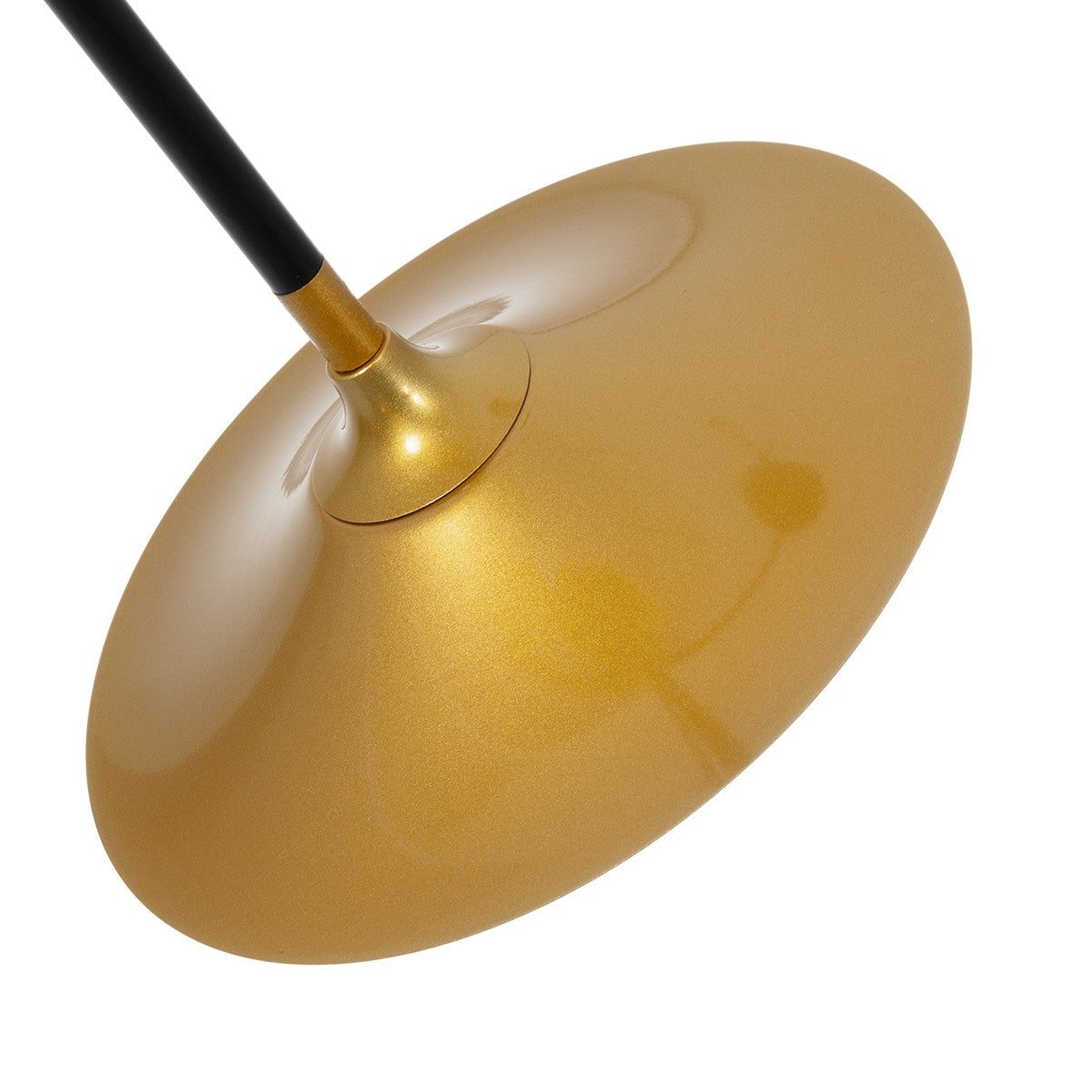 GloboStar® JOLIET 999-0044 Μοντέρνο Φωτιστικό Οροφής Πλέγμα Πολύφωτο 4 x G9 IP20 Μαύρο & Χρυσό Μέταλλο - Μ93 x Π20 x Υ106cm - ledmania.gr