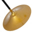 GloboStar® JOLIET 999-0044 Μοντέρνο Φωτιστικό Οροφής Πλέγμα Πολύφωτο 4 x G9 IP20 Μαύρο & Χρυσό Μέταλλο - Μ93 x Π20 x Υ106cm - ledmania.gr