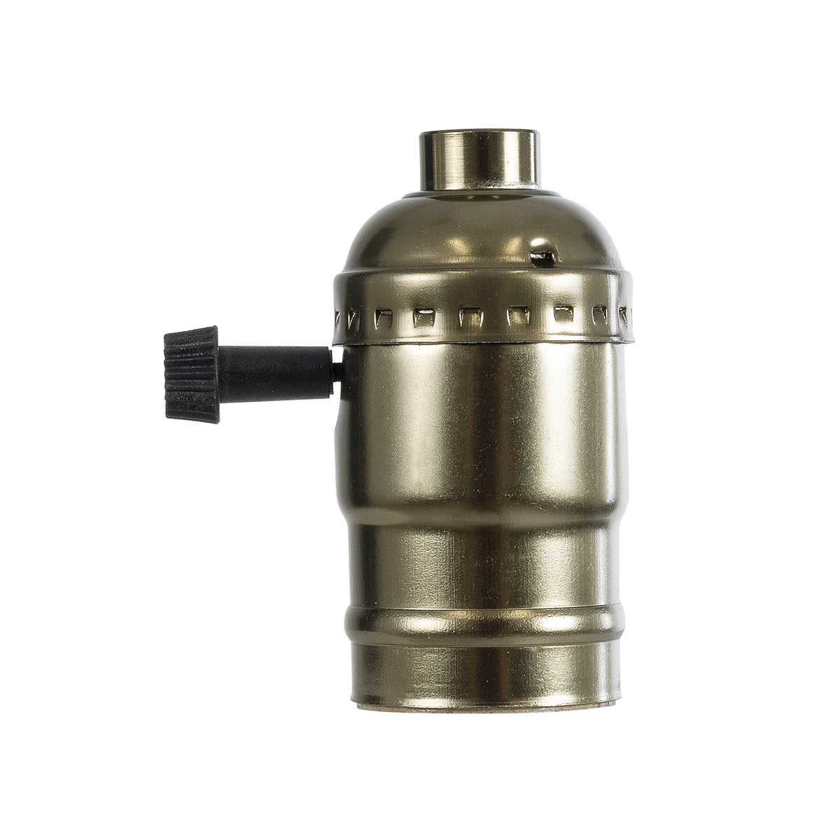 GLOBOSTAR® LAMPHOLDER 78964 Ντουί E27 με Διακόπτη On/Off IP20 Μπρούτζινο - Μ5.5 x Π3.6 x Υ7cm - ledmania.gr