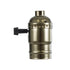 GLOBOSTAR® LAMPHOLDER 78964 Ντουί E27 με Διακόπτη On/Off IP20 Μπρούτζινο - Μ5.5 x Π3.6 x Υ7cm - ledmania.gr