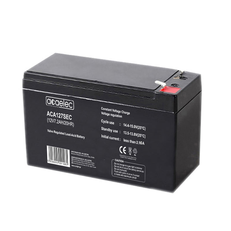 ΜΠΑΤΑΡΙΑ AGM VRLA 12V 7.2AH/20HR (F1 τερματικό) - ledmania.gr