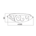 ΠΛΑΦΟΝΙΕΡΑ ΛΕΥΚΗ ΜΕ ΣΧΕΔΙΑ Φ30CM 2ΧE27 CHAPLIN - ledmania.gr