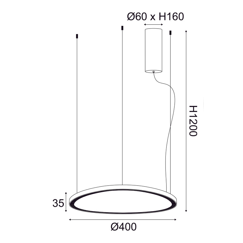 ΚΡΕΜΑΣΤΟ Φ/Σ LED 33W CCT 3000LM HARMONY ΧΡΥΣΟ ΑΛΟΥΜΙΝΙΟ IP20 D42XH120CM