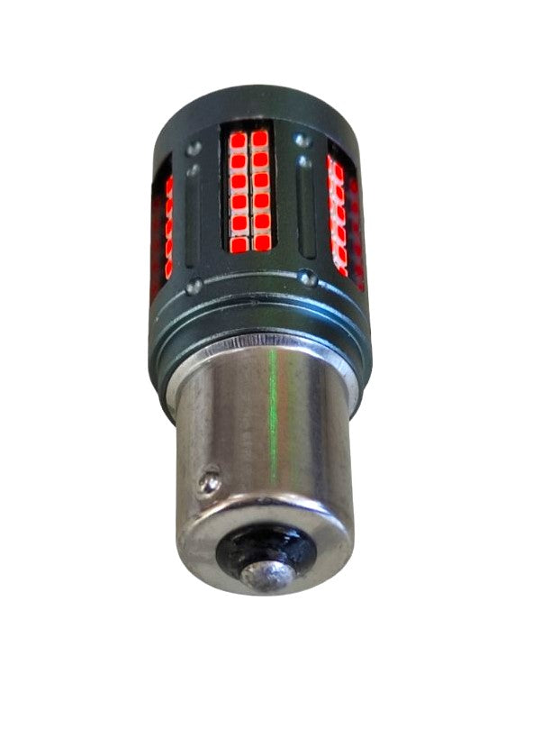 Ba15S P21W 1156 12V-30V-Φώτα αυτοκινήτου 7W 1350 lm 84SMD  λαμπτήρας LED Canbus -Κοκκινο-τεμ.1