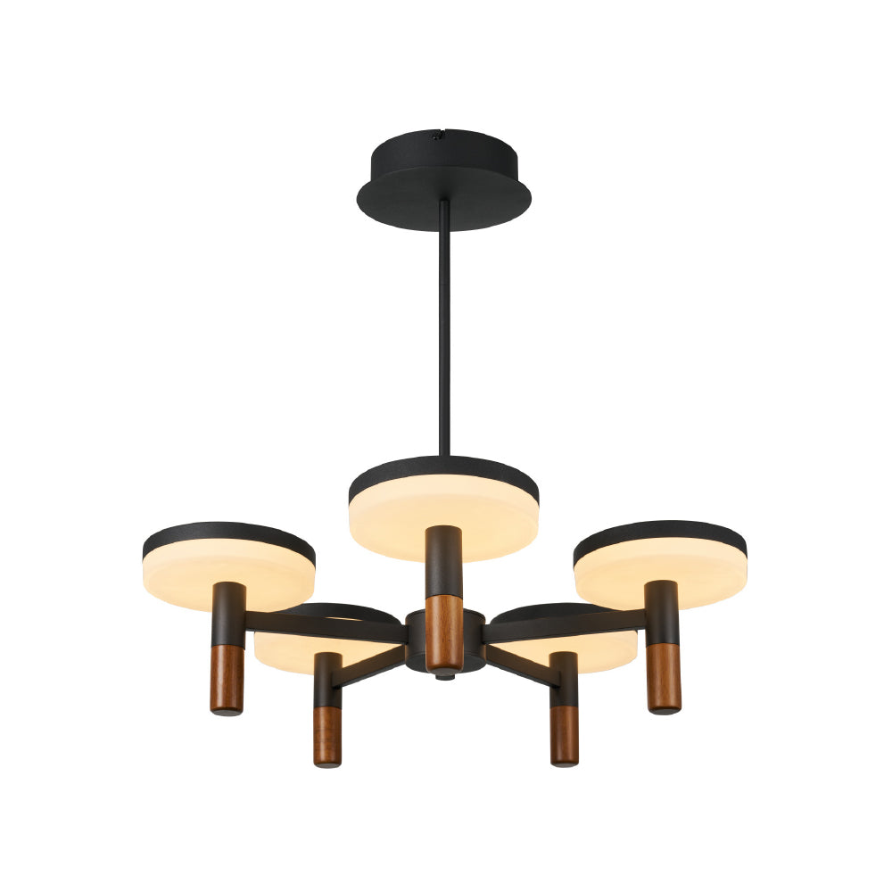 ASIAN-ΦΩΤΙΣΤΙΚΟ ΚΡΕΜΑΣΤΟ 5ΑΦΩΤΟ ΑΜΜΩΔΕΣ ΜΑΥΡΟ ΑΛΟΥΜΙΝΙΟΥ LED SMD 52W CCT 3380LM IP20 600X330-1230MM