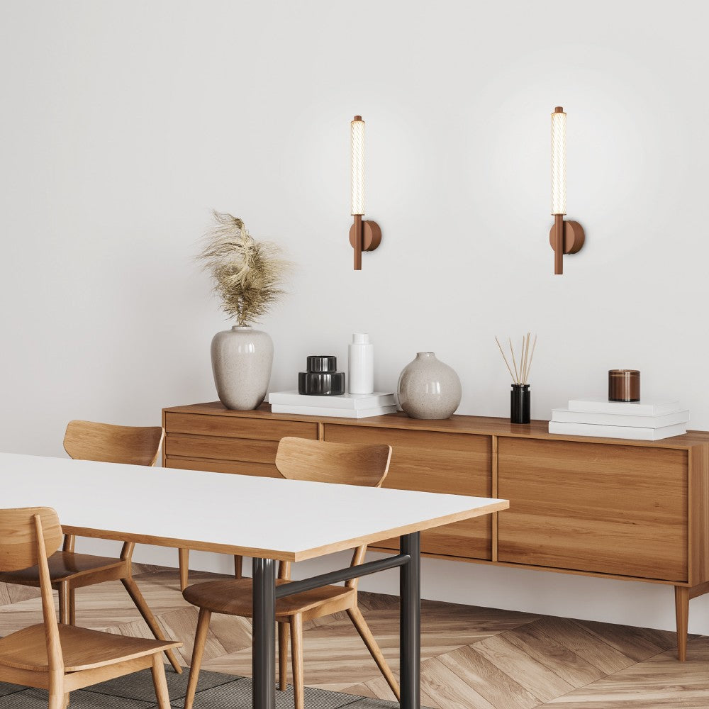 MYSTIQUE-ΦΩΤΙΣΤΙΚΟ ΕΠΙΤΟΙΧΟ ΚΑΦΕ ΑΛΟΥΜΙΝΙΟΥ LED SMD 11W CCT 660LM IP20 100X79X500MM