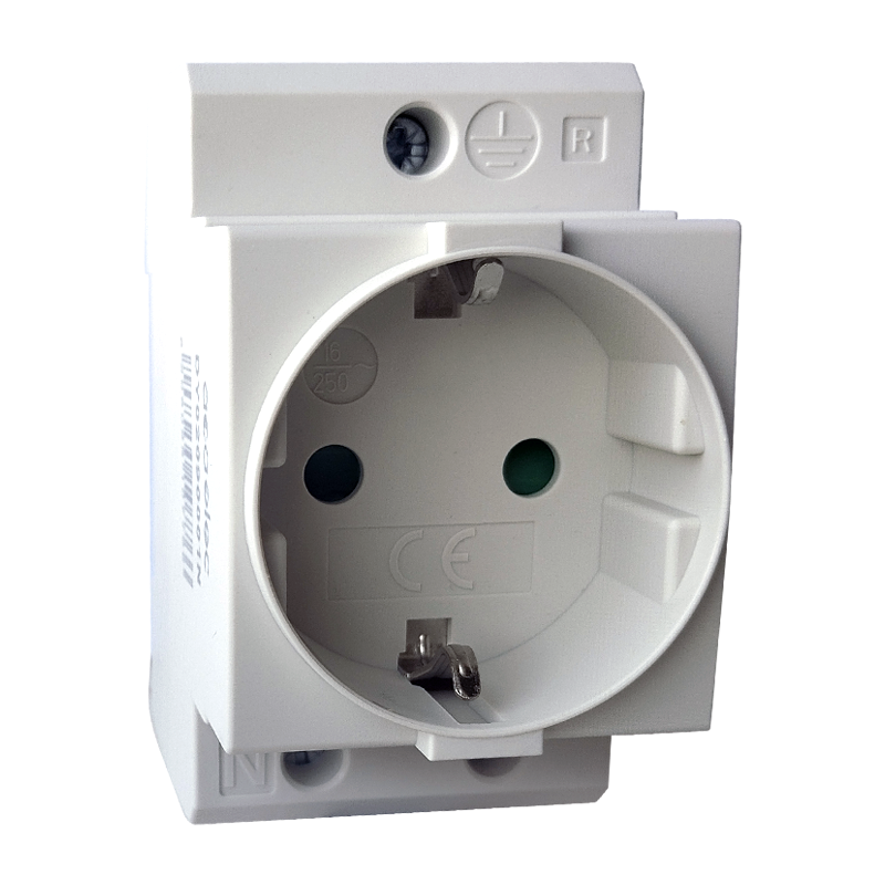 DIN RAIL SOCKET Schuko-2P+E 16A  2,5M - ledmania.gr
