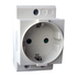 DIN RAIL SOCKET Schuko-2P+E 16A  2,5M - ledmania.gr