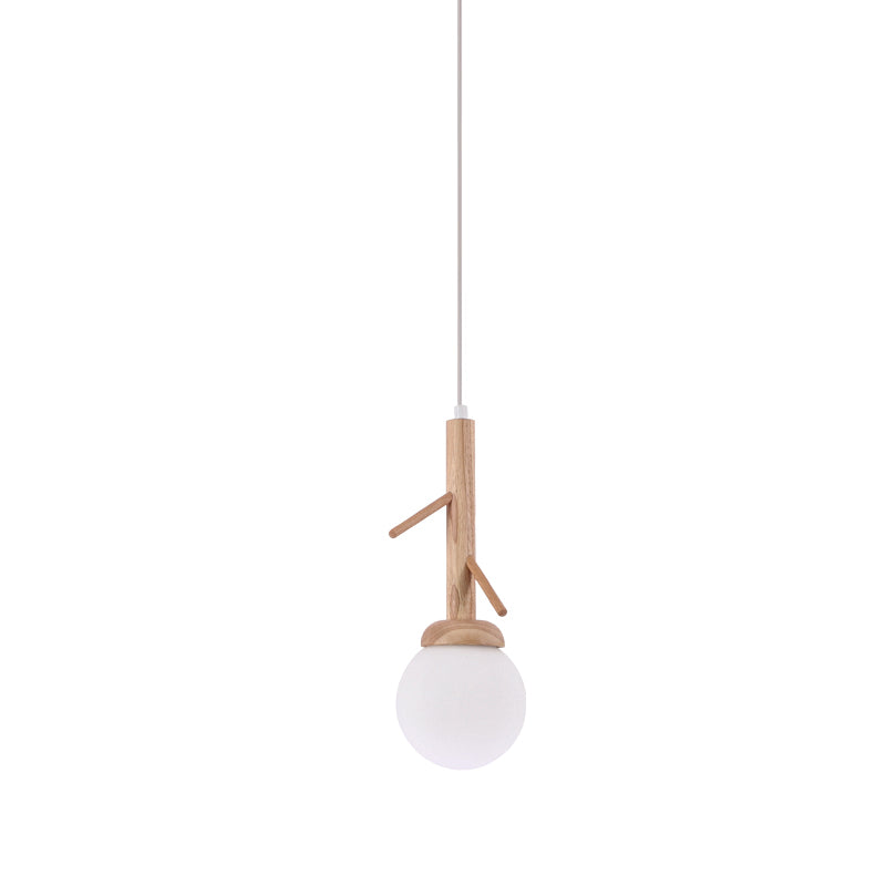 ^ΚΡΕΜΑΣΤΟ Φ/Σ 1ΧΕ14 FLORESTA ΞΥΛΟ+ΛΕΥΚΟ ΓΥΑΛΙ D15XH200CM - ledmania.gr