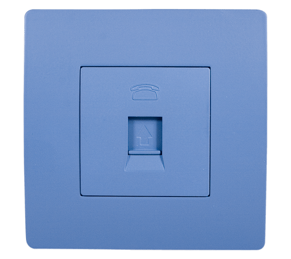 EL BASIC TZ106 TELEPHONE SOCKET BLUE-OLD