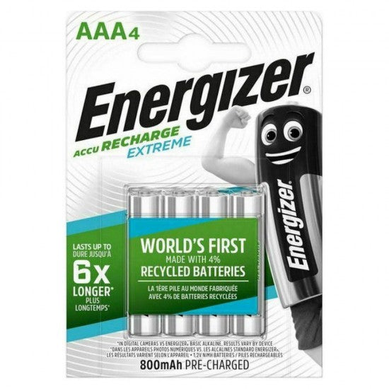 Energizer Extreme Επαναφορτιζόμενη LR03 AAA 800mAh 4BL