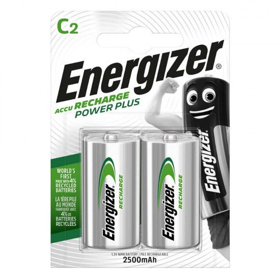 Energizer Power Plus Επαναφορτιζόμενη LR14 C 2500mAh 2BL