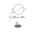 FLEX W ROUND LED SLMPANEL 19W 4000K 1500Lm 230V Φ50-210 120° - ledmania.gr