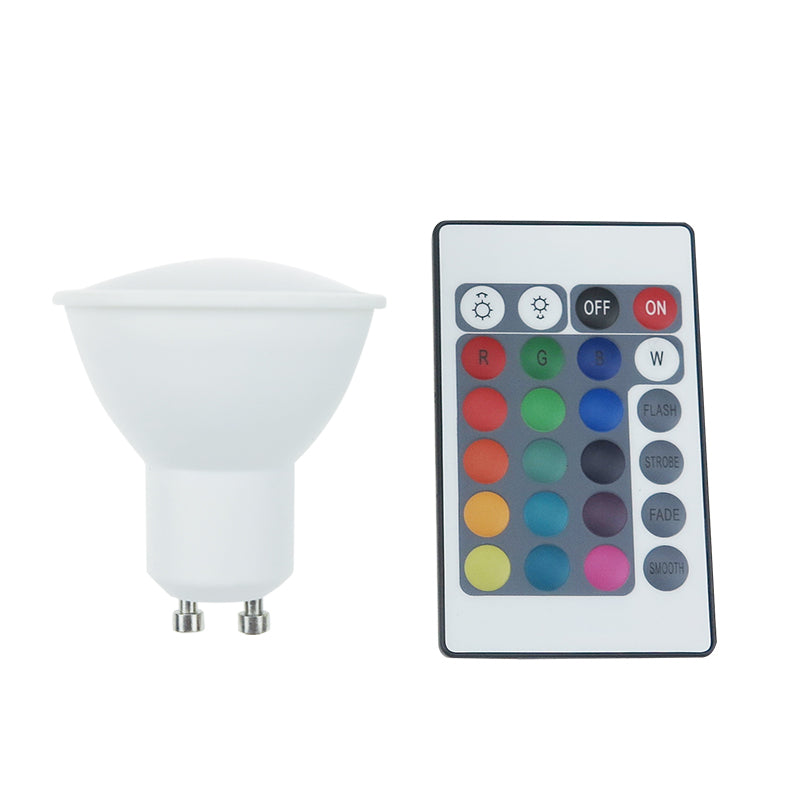 LED SMD GU10 5W IR RGB+3.000K 230V AC 400LM RA80 30000H 75° - ledmania.gr