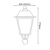 ΦΑΝΑΡΙ 4 ΠΛΕΥΡΩΝ RAL7016M ΚΟΛΩΝΑΣ Φ76 40Χ40Χ77CM - ledmania.gr