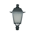 ΦΑΝΑΡΙ 4 ΠΛΕΥΡΩΝ RAL7016M ΚΟΛΩΝΑΣ Φ76 40Χ40Χ77CM - ledmania.gr
