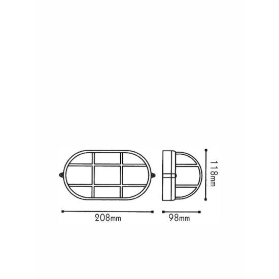 ΧΕΛΩΝΑ Ε27 208mm ΣΚΟΥΡΙΑ ΜΕ ΠΛΕΓΜΑ - ledmania.gr