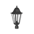 ΦΑΝΑΡΙ ΚΟΛΩΝΑΣ ΜΑΥΡΟ ΜΑΤ RAL9005M  23.5Χ44,5cm Φ60 - ledmania.gr