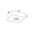 ΟΡΟΦΗΣ Φ/Σ LED 40W 4000LM CCT ΛΕΥΚΟ ΜΕΤ/ΚΟ 48X48XH13CM EMERY - ledmania.gr