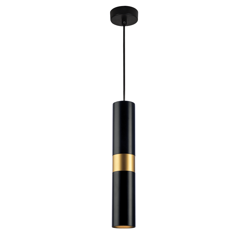 ^ΚΡΕΜΑΣΤΟ Φ/Σ 1XGU10 ΜΑΥΡΟ ΜΕΤΑΛΛΙΚΟ D8XH120CM DA VINCI - ledmania.gr