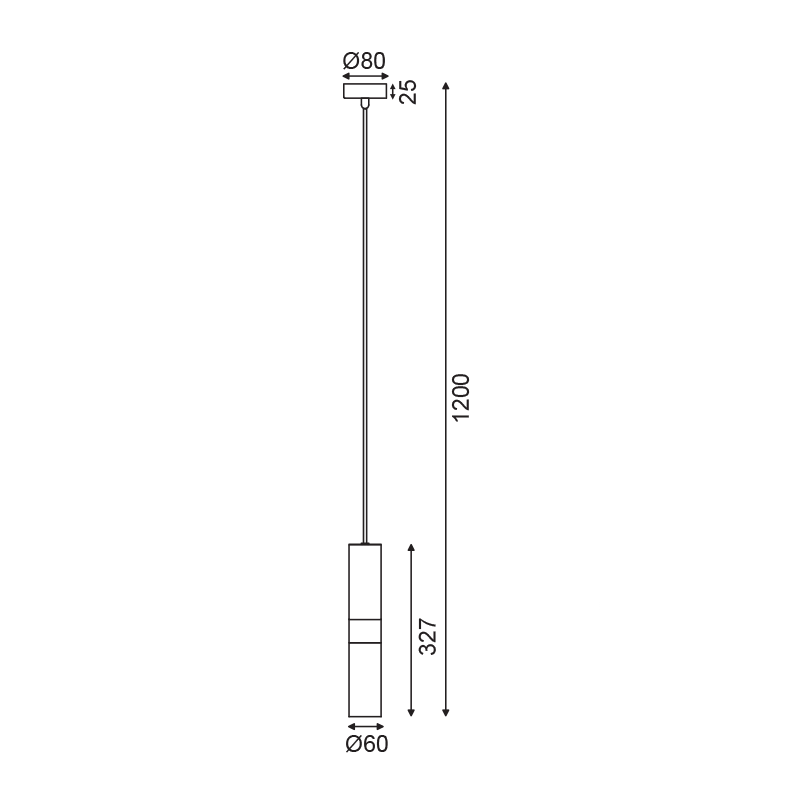 ^ΚΡΕΜΑΣΤΟ Φ/Σ 1XGU10 ΜΑΥΡΟ ΜΕΤΑΛΛΙΚΟ D8XH120CM DA VINCI - ledmania.gr