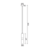 ^ΚΡΕΜΑΣΤΟ Φ/Σ 1XGU10 ΜΑΥΡΟ ΜΕΤΑΛΛΙΚΟ D8XH120CM DA VINCI - ledmania.gr