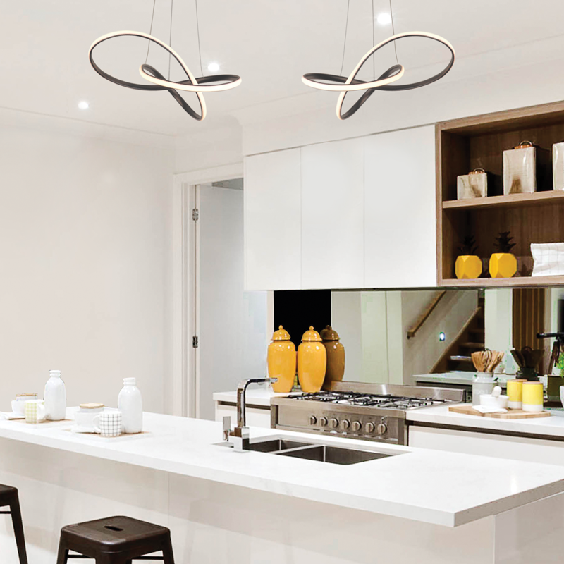 ^ΚΡΕΜΑΣΤΟ Φ/Σ LED 48W 3000K 2880LM ΜΑΥΡΟ ΑΛΟΥΜΙΝΙΟ 48Χ44XΗ120CM GORDIUS - ledmania.gr
