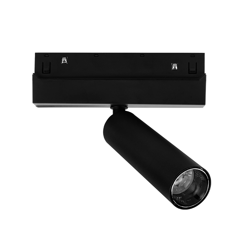 ΜΑΥΡΟ ΜΑΤ ΜΑΓΝΗΤΙΚΟ ΜΙΝΙ ΣΠΟΤ 48V DC 8W 3000K 800LM 24° OSRAM RA90 Φ30*110MM - ledmania.gr