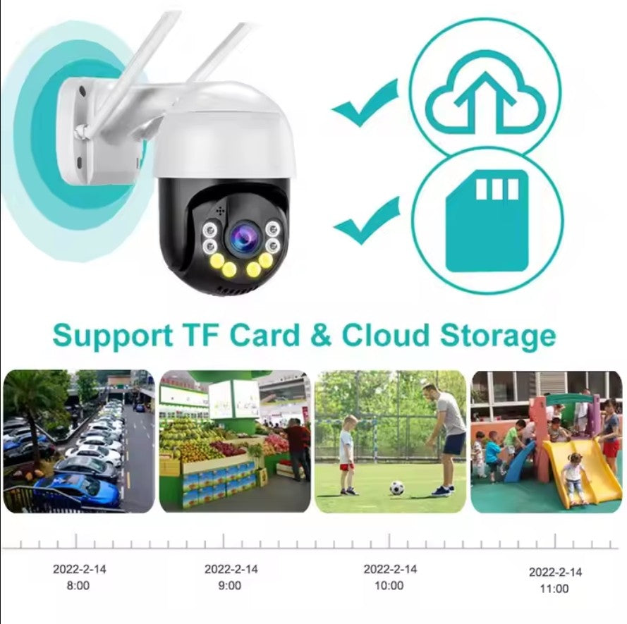 ICSee 4MP Αδιάβροχη CCTV Dome Security Smart Home Surveillance Εξωτερική Ασύρματη Κάμερα Δικτύου Wifi HD IP - ledmania.gr