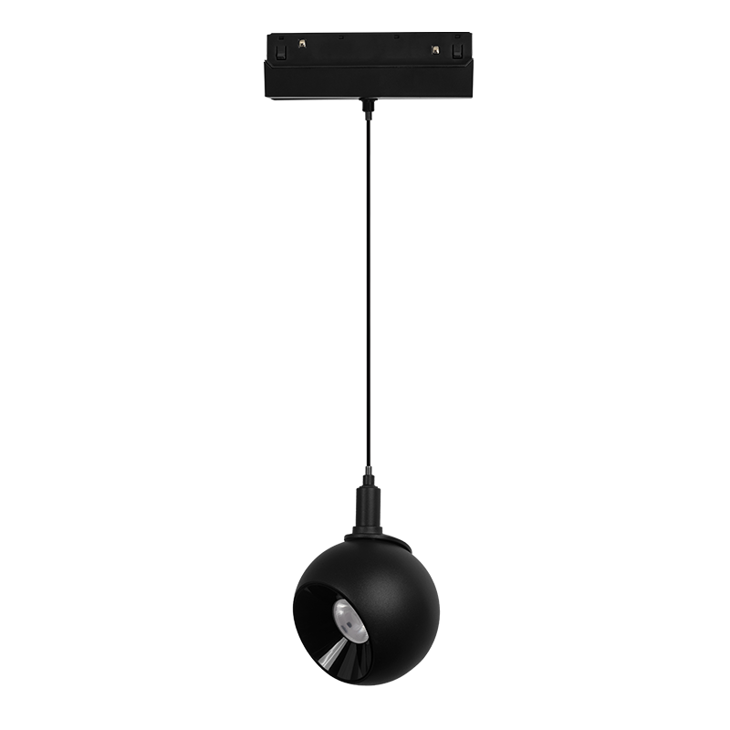 ΜΑΥΡΟ ΜΑΤ ΜΑΓΝΗΤΙΚΟ ΚΡΕΜΑΣΤΟ ΦΩΤΙΣΤΙΚΟ 48V DC 12W 3000K 1000LM 36° OSRAM RA90 Φ100*134MM - ledmania.gr