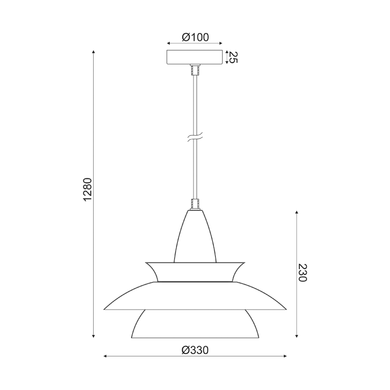 ΚΡΕΜΑΣΤΟ Φ/Σ 1ΧΕ27 ΜΕΤΑΛΛΙΚΟ ΕΚΑΙ Φ33ΧΗ128CM
