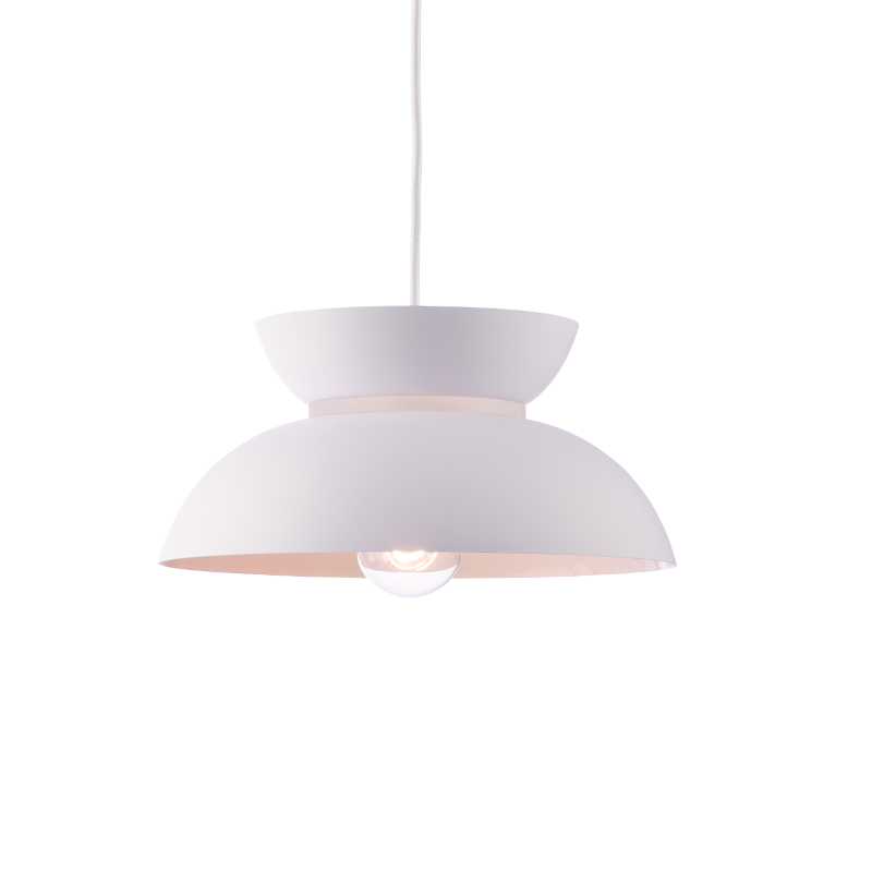 ΚΡΕΜΑΣΤΟ Φ/Σ 1ΧΕ27 ΛΕΥΚΟ ΜΕΤΑΛΛΙΚΟ D29XH120CM AEOLUS - ledmania.gr