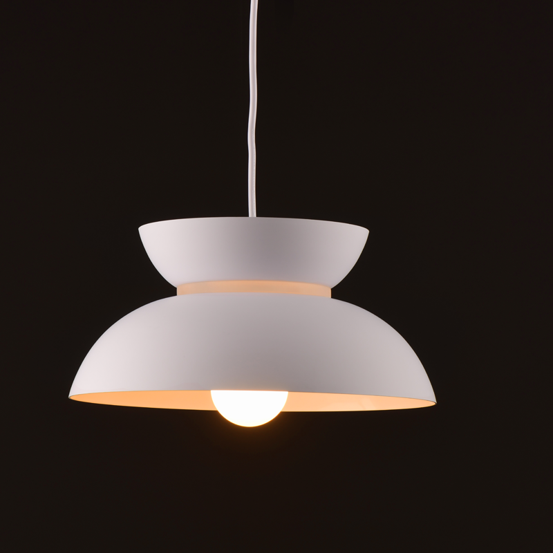 ΚΡΕΜΑΣΤΟ Φ/Σ 1ΧΕ27 ΛΕΥΚΟ ΜΕΤΑΛΛΙΚΟ D29XH120CM AEOLUS - ledmania.gr