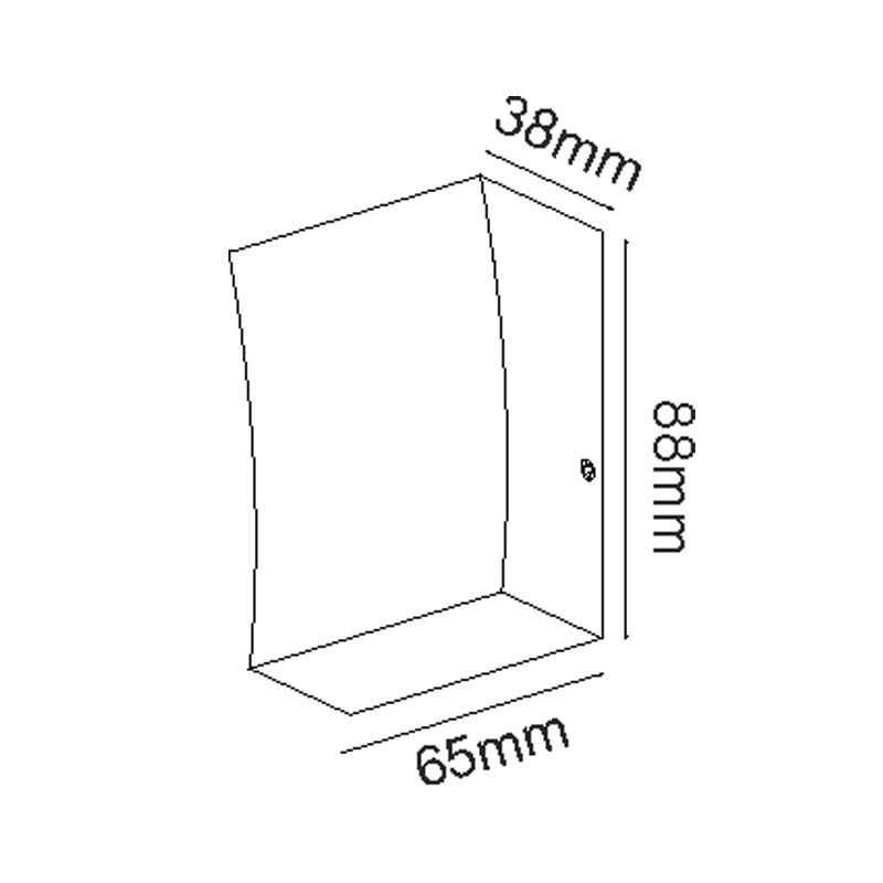 ^LED HP WALL LUMINAIRE 3W 110LM 89° 230V AC 3.000K DARK GREY CRI80 IP65 30.000HRS - ledmania.gr